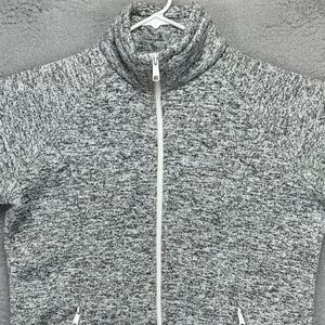 Columbia Jacket Women Large Grey Fleece Lined Full Zip Long Sleeve Pocket Ladies
